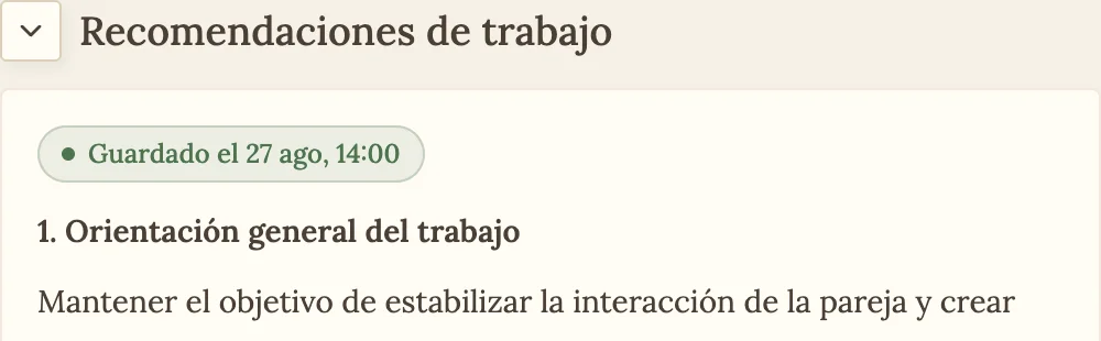 Dirección general del trabajo en las recomendaciones